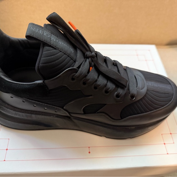Black and Orange Sneakers